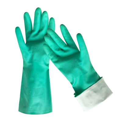 13 van het Handschoenen Groene duim Nitril die voor Chemische Behandelingstroep 33cm voeren