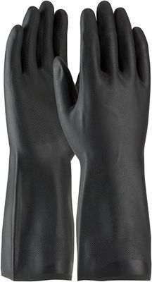 22 Mil Neoprene Chemical Gloves Flock voerde 13 Duim van de Neopreen de Rubberhand Handschoenen