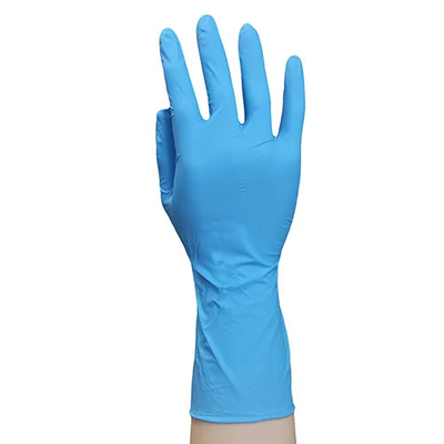 12 duim de Beschikbare van het het Nitrilexamen van de Nitrilhandschoen Medische Waterdichte Blauwe Handschoenen