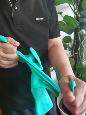 Chemotherapie Geteste Groene Nitril Handschoen 15 tot 18 Mil Dikte Duurzame Beschermende Handschoenen Geschikt voor Medisch Industrieel
