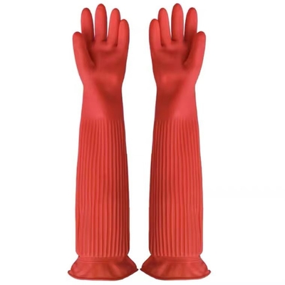 XL het Buitengewoon lange Manchetlatex Gloves 45CM 120G/Pair Keuken Schoonmakende Handschoen