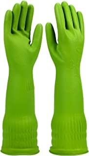 XL het Buitengewoon lange Manchetlatex Gloves 45CM 120G/Pair Keuken Schoonmakende Handschoen