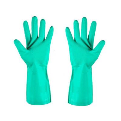 15 tot 18 Mil dikte nitril handschoen van groene chemotherapie getest Duurzame beschermende wegwerphandschoenen voor medische industrie