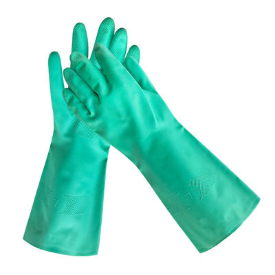 Groen nitrilhandschoen chemotherapie getest Duurzame wegwerphandschoenen geschikt voor medisch laboratorium industrieel