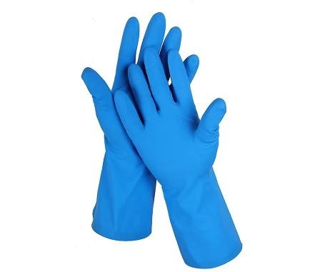 18 Mil Gloves Blue Nitrile Kitchen 330mm Nitrilhandschoenen voor Chemisch Gebruik