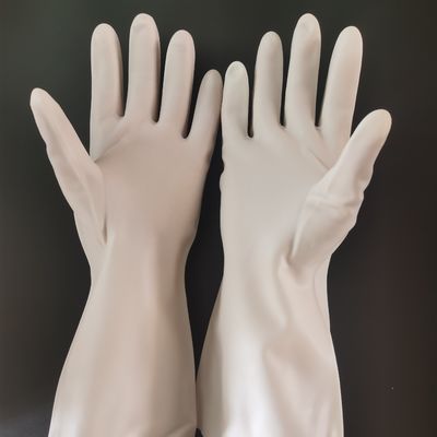 Het Nitrilwas van de Unflockvoering op Handschoenen 32CM 15 Mil Chemical Resistant Gloves Nitrile