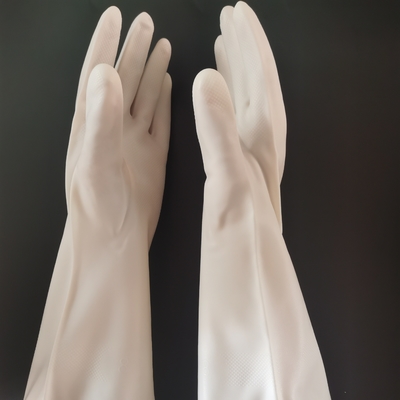 Duurzame Witte Nitrilhandschoen de Keukenhandschoenen van 13 Mil 320CM voor Wasschotels