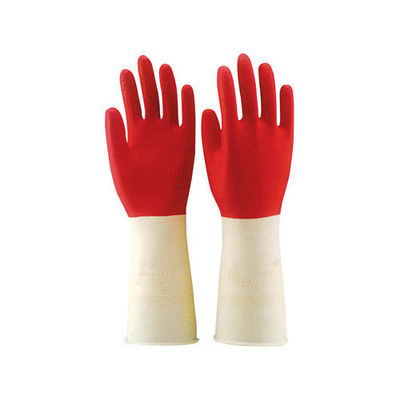 Handschoen 32CM van het huishouden Industriële Latex Keuken Bijeengekomen de Washandschoen van de Voeringsschotel