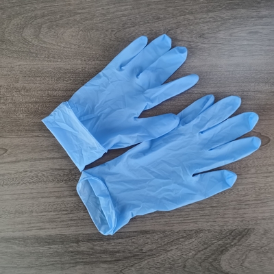 Chemische Handschoen 23cm van het Weerstands Beschikbare Nitril Handschoenen van het Nitril de Medische Examen