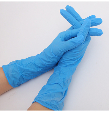 De Handschoenblauw 12 Duim 300MM van het Cleaninbg Beschikbaar Nitril Algemeen medisch onderzoek