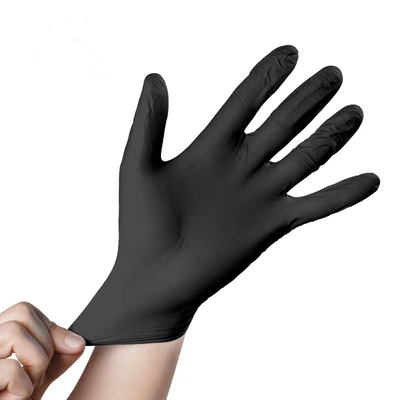 Zwarte Beschikbare van het het Nitrilexamen van de Nitrilhandschoen Industriële 9 Duim de Steriele Handschoenen