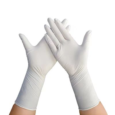 Flexibele wegwerphandschoen van nitril, OEM met AQL1.5, AQL2.5 en AQL4.0 kwaliteiten, ontworpen voor medisch industrieel laboratorium
