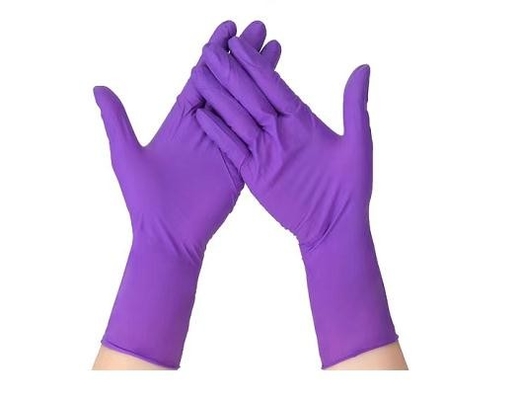 Beschikbare Handschoenen van het antiallergie de Purpere Nitril 12 Handschoenenkeuken van het Duimnitril het Schoonmaken