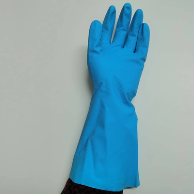 Huishouden 11 Mil Blue Gloves Nitrile Kitchen-het Schoonmaken Bescherming tegen Chemische producten