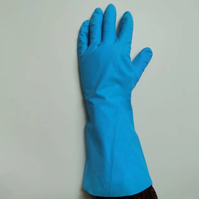 Olieweerstand Xl Blauwe Nitrilhandschoenen 11 Mil UnFlocked Lining Chemical Nitrile-Handschoen