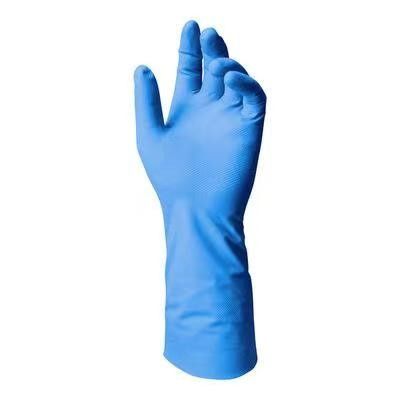 Maakt het industriële Handschoenen Blauwe Nitril 8 Mil Nitrile Gloves Chemical Protection waterdicht