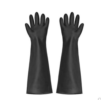 50Cm Latexhandschoenen die de Dik makende Buitengewoon lange Handschoenen van het Manchet Industriële Latex schoonmaken