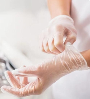 Beschikbare Vinylhandschoen 30CM van de wrijvingweerstand Handschoenen van het Huishouden de Steriele Vinylexamen