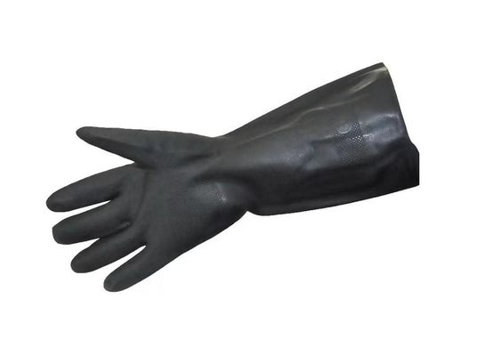 De oplosbare Chemische Handschoenen Op zwaar werk berekend Diamond Grip 330mm van het Weerstandsneopreen