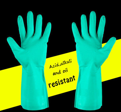 Latexvrije groene nitrilhandschoen Duurzame wegwerphandschoenen ontworpen voor medisch onderzoek, voedselverwerking en industrieel gebruik
