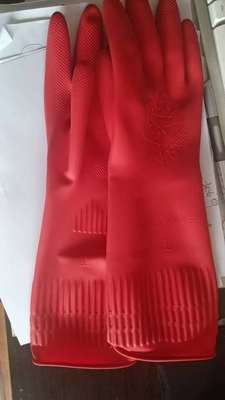 Geen poeder extra lange manchet latex handschoenen 15 inch lengte 100 gram per paar Palmdikte
