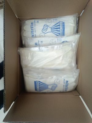 Waterdichte Nitril Afwasthandschoenen Chemisch Bestendig Aangepast Logo Biedt Duurzame Bescherming voor Reinigingstaken