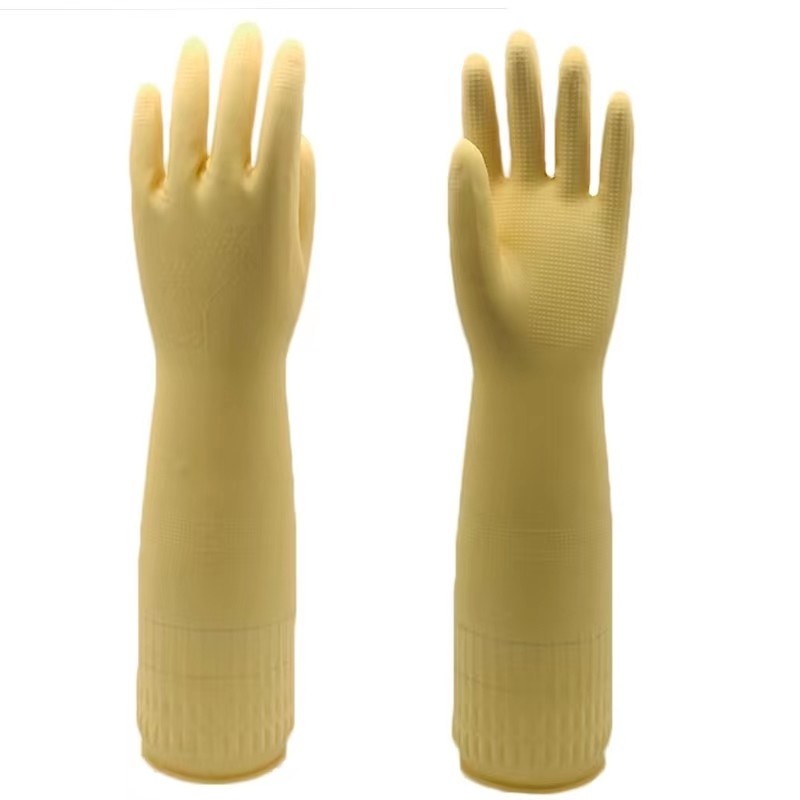 Extra lange manchetten Extra lange reinigingshandschoenen 380 mm lengte chemisch bestand gemakkelijk schoon te maken beschermende handschoenen voor industrieel gebruik