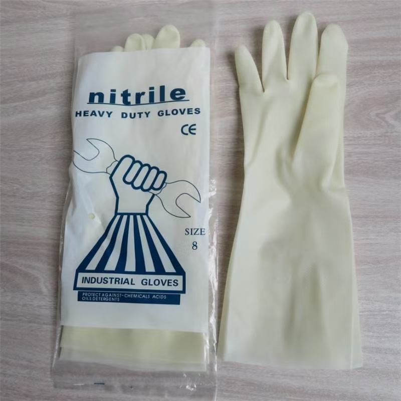 Heavy Duty Latex Handschoenen 65 gram per paar Duurzaam beschermend handschoenen Geschikt voor industriële toepassingen Chemisch bestand